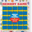 Melissa & Doug Flip-to-Win Portable Wooden Travel Game Board with 25 Flaps & 7 Double-Sided Memory Game CardsAnimals, Colors, Fruits, Shapes & Much MorePreschool Toys for Kids Ages 5+