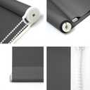 NUTRO CHILL Blackout Roller Shades Blinds for Window 30" W x 68" L Black