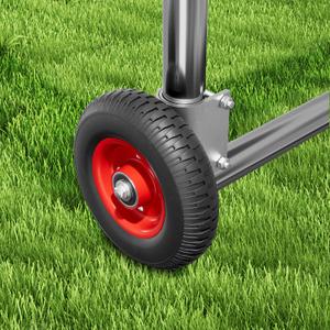 8 Inch Gate Wheel  Caster for 1-5/8" to 2-1/2" Round Tube Gates, 300 lb Capacity, Includes Screws & Wrenches (1 Pack)
