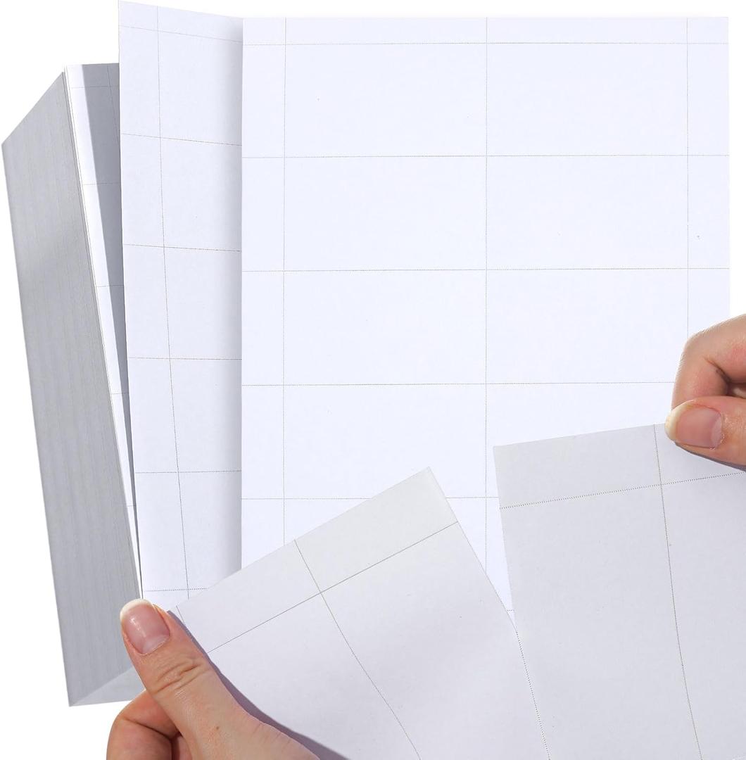 1000 Piece Blank Printable Business Cards 3.5 x 2, Perforated Card Stock Paper for Inkjet and Laser Printers, 10 Cards Per Sheet - (White)