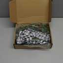 Retrowavy 12 Pcs Christmas Kitchen Cabinet Wreaths with Ribbon 3.94 Inch Mini Christmas Wreath Small Kitchen Xmas Decor for Window Door(White and Black Plaid,Stylish Style)