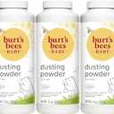 Burt's Bees Baby Powder, Hypoallergenic Dusting Powder, Non-Irritating, Calming Skin Care, All Natural, Talc Free,7.5 Ounce (Pack of 3)