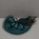 BABEYOND Derby Hats for Women - Peacock Feather Tea Party Fascinator Kentucky Hat Straw Derby Hat for Cocktail Wedding