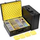 Toploader Storage Box Fit for PSA/CGC/BGS Graded Cards Slab Or 3" x 4" 35pt Rigid Card (Sports Card Storage Box Hold Top Loaders,Baseball Cards and Trading Card With Sleeves 600+)