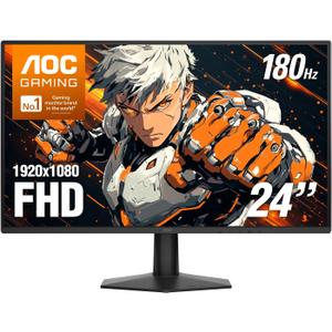 AOC 24 Inch Gaming Monitor FHD 180Hz Fast IPS 0.5ms HDR, 24G51F2