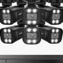 Hiseeu 3K 8ch Wired Security Camera System with Audio,Alarm Spotlight,AI Vehicle/Human Detection,3TB HDD,Home CCTV System,8PCS Security Cameras,5MP Surveillance DVR KIt Outdoor&Indoor,24/7 Record