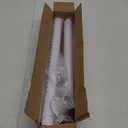 Closet Rods for Hanging Clothes, 1.3 Inch Diameter Heavy Duty Closet Rod 17-39 Inch Adjustable Clothes Hanging Bar Matte White Shower Curtain Rods for Closet, Wardrobes, Bathroom, Windows