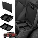 Ecarzo 3PCS Center Console Organizer for 2024 2025 2026 Toyota Tacoma Armrest Hidden Storage Box, Maximize Space & Reduce Clutter, Tacoma Interior Accessories