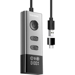 Vaydeer S5 Pro Mouse Jiggler with APP, Metal USB Mouse Mover with Remote Control and Timer Function,Simulate Movement to Prevent The Computer from Entering Sleep Mode,Plug-and-Play,Driver-Free