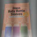 Impresa Silicone Feeding Bottle Covers for Baby - Compatible with Dr Brown Narrow Neck Glass Bottles - 3-Pack Multicolor 8 Oz - Glass Sleeves with Measurement Window & Textured Grip