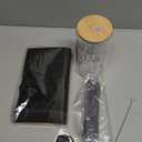 Reallnaive 6 Pcs Christmas Coach Gifts Bulk Set - Thank You Appreciation Gifts for Men Women Basketball Football Soccer Baseball Coach with Glass Cup, Leather Notebook, Pens, Keychain(Black)