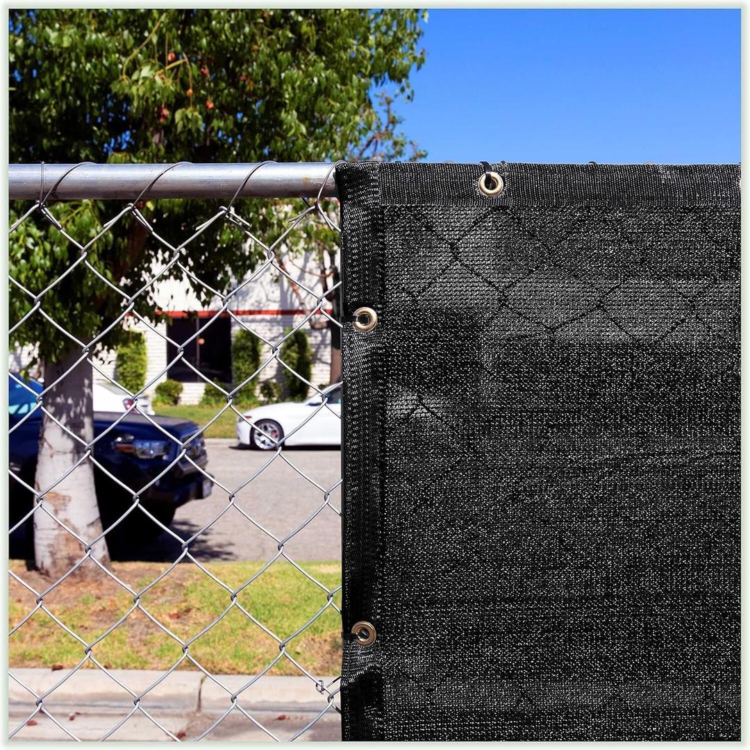 ColourTree0 3' x 0 4' Pet Playpen Sunshade with Grommets, Durable Mesh Tarp for Crate, Patio, Stable,Chicken Coop & Outdoor Privacy Screen (Custom Size) (Black)