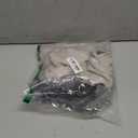 LESYPET Dog Coat for Small Dogs, Windproof Doggie Puffer Jacket with Leash Hole, Extra Warm Dog Jacket Winter Coat, Grey L