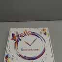 Moon Battery Powered Clock Analog 12 Inch Round Glow in The Dark Wall Clock for Kids Bedroom Small Wall Clock Silent (Blue4)