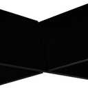 Acrylic Book Stand Holder Thick Open Book Display Stand (Black, Thickness:8mm)