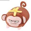 Achwishap Banana Monkey Plush Pillow,Monkey Stuffed Animal Plushy Toy,Cute Plushie Banana Monkey Kawaii Plushie,Lovely Monkey Hugging Pillow for Gifts Girls Boys(14”Brown)