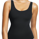 baleaf Freeleaf Women's Longline Sports Bra, Molded Cup Workout Tank Yoga Tops Built in Bra Athletic Camisole, L-XL