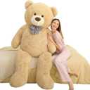 MaoGoLan Big Teddy Bear, 6 Feet Life Size Huge Plush Stuffed Animal, Adorable and Soft Teddy Bear Gift for Christmas, Valentine's, Birthday, or Long Distance (Brown)