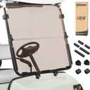 10L0L Golf Cart Windshield for Yamaha G22 (2003-2006) Models Gas or Electric Golf Cart (Tinted) (Brown)
