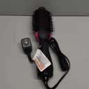 Hair Dryer Brush Blow Dryer in One, Upgraded 4 in 1 Hair Dryer and Styler Volumizer with Negative Ion Anti-frizz Ceramic Titanium Barrel Hot Air Hair Straightener Brush (Black/Pink)