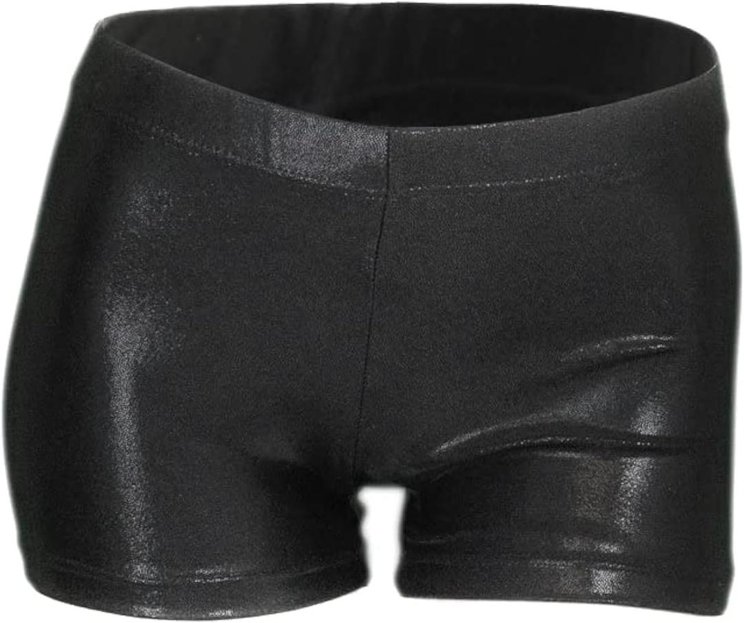 Aosva Little Big Girls' Sparkle Dance Tumbling Athletic Gymnastics Short 2-14Years (7-8 Years)