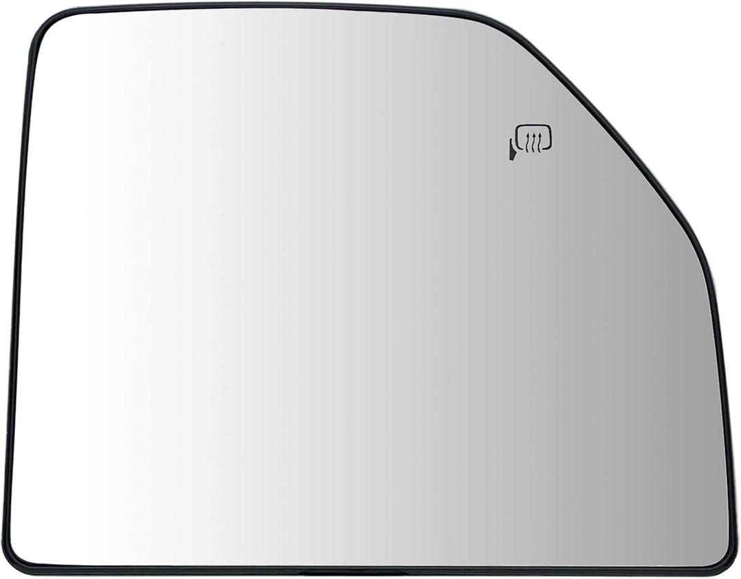 Right Passenger Side Heated Upper Mirror Glass Replacement For 2015-2020 Ford F150 2017-2020 Ford F250 F350 - Towing Mirror Convex Side Mirror Glass With Rear Holder