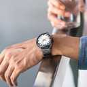 LETOID Magnetic Metal Band Design for Samsung Galaxy Watch Ultra/Ultra 2 47mm, Watch 7/6/5/4/FE 44/40mm, 6 Classic 47/43mm, 5 Pro 45mm, 4 Classic 46/42mm, Men Stainless Steel Replacement Strap (Black)