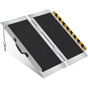 3FT Wheelchair Ramp, 800lb Folding Anti-Slip Ramp