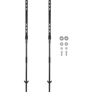 4ft 2 Pack Metal Stakes 48 Inch, Heavy Duty Metal Stake Yard Sign Holder, Durable Sign Stake Posts for Outside