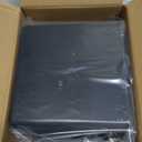 2 Pack Under Desk Hanging Shelf Drawer Organizer, Attachable Plastic Hidden Storage Tray, Easy Adhesive Mount Holder for Standing Tables, Office, Counters, Cabinets, Workstations - Black