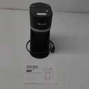 Mini Single Serve Coffee Maker for K Cup and Ground Coffee, Fast Brew One Cup Coffee Machine with Descaling Reminder and Water Window, 6 to 12 oz. Brew Sizes, Black (9.45 Inches)