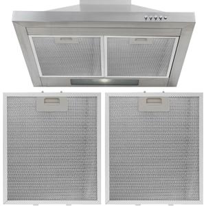 2PCS Cooker Hood Filter Replacement 2673059mm 5-Layer Cooker Hood Filters Mesh Aluminum Mesh Kitchen Extractor Fan Filter