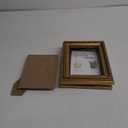 upsimples 5x7 Picture Frame with Real Glass, Ornate Vintage 5 x 7 Photo Frames for Wall Decor or Tabletop Display, Gold, 2 Pack