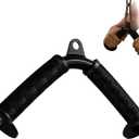 Fitarc Tricep V Bar Cable Attachment, Tricep Pull Down Attachment for Home Gym Equipment, Tricep Bar Cable Attachments for Gym with Non-Slip Rubber Grips, Cable Machine Attachment