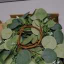 6 Set Baby Shower Bear Table Centerpieces Decortion Sage Green Bear with Eucalyptus Wreath Wood Slices Welcome Baby Table Toppers for Boy Or Girl Gender Reveal Party Favors