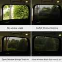 2Pack Car Window Shades Mesh Screen 27"x43", Universal Fit Most of Cars, Large SUV, Pickup, Sunshade for Car Camping UV Protection Breathable Mesh Baby Side Window Covers