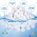 Pool Filter Balls for Sand Filter, 4.6 lbs Reusable Efficient Pool Filter Balls for Swimming Pool Filter Pump, Replace 150 lbs Pool Filter Sand, Lasts for Several Seasons