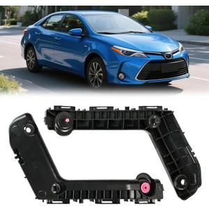 52115-02350 52116-02330 Front Bumper Bracket for Toyota Corolla 2017-2019,Car Pair Left Right Front Bumper Bracket Beam Mount Support Grille Guide Bracket Retainer Replace TO1043131 TO1042131