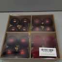 Christmas Ornaments Balls 2.4 Inch Dark Red Decorations Velvet Xmas Tree Shatterproof Burgundy Red Velvet Ball Ornaments for Holiday Farmhouse Party Indoor Outdoor Rustic Vintage Decor 16 Pcs