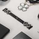 2 x SaNgaiMEi Bling Band Compatible with Apple Watch Band 38mm 40mm 41mm 42mm 44mm 45mm 49mm Women Rhinestone Stainless Steel Strap for iWatch Ultra 2, iWatch Ultra Series SE 9/8/7/6/5/4/3/2/1