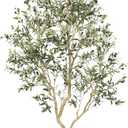 LYERSE 8ft Faux Olive Tree - Olive Trees Artificial Indoor with Large Olive Branches and Lifelike Olive - Artificial Olive Tree for Home Office House Living Room Decor