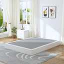 Full Box Spring - 7 Inch High Profile Box Spring for Full Bed, Sturdy Metal Frame Mattress Foundation, Easy Assembly, Quiet & Noise-Free