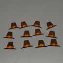 12 Pcs Thanksgiving Pilgrim Hat Iron On Patches, Thanksgiving Hats Embroidered Patches, Fall Appliques Sew on Iron on Patches for Autumn DIY Craft Clothing Bags Decoration Party Supplies