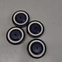 4" Casters Polyurethane Shopping Cart Wheels Replacement Set of 4 Wheels for Cart Furniture Loading Capacity 1200lbs Total