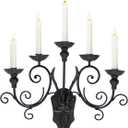 AIM & GGKK Gothic Wall Candle Holder Metal Wall Mounted Candle Sconce for Living Room,Dining Room,Entryway, or Hallway