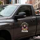 3 x American Flag Bumper Sticker - 11.8x9.45 Removable 250th Anniversary Stickers American Flag Decals for Trucks Car Trailer SUV Van Laptop or Any Smooth Surface,1776-2026 - Bumper Stickers-13