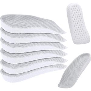 3 Pairs Orthopedic High Pads Height Increase Insoles Support Insoles Height Boosters Cushions for Men, Women(Grey,0.6 Inch)