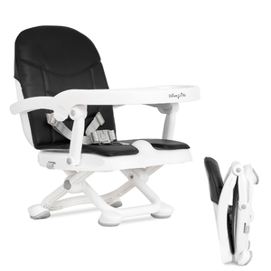 Dream On Me Munch N Go Booster Seat for Babies 636 Months, 3-in-1 Feeding, Floor & Table Seat, Adjustable 4 Heights, Lightweight Portable Design, 3-Point Safety Harness, Easy to Fold & Carry- Pink
