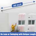 RIDGE WASHER Pressure Washer Wand Extension, 120 Inch Replacement Pressure Washer Lance, Stainless Steel Power Washer Extender Wand, 1/4 Quick Connect Fitting, 4000 PSI (2 Wands 60" Each Wand )