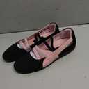 iiimmu Women Ballet Flats Mary Jane Sneakers with Elastic Straps with Cushioned Insole for Daily Wear, 8.5